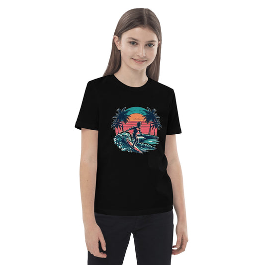 Bio Baumwoll T-Shirt für Kinder "Surfing" - Artexio