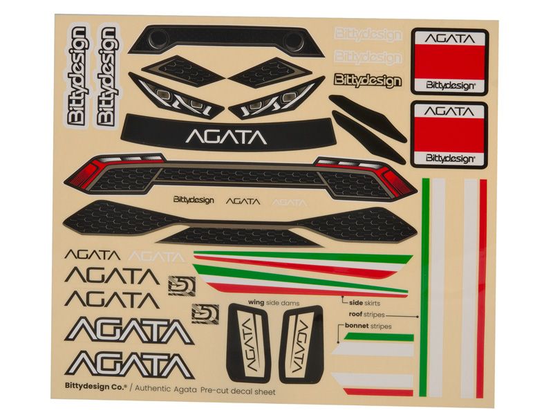 Bittydesign 1:10 GT Agata Karosserie  Light