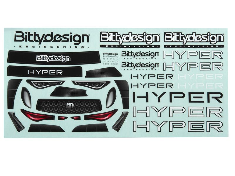 Bittydesign 1:10 Touring 190mm HYPER Lexankarosserie  Light