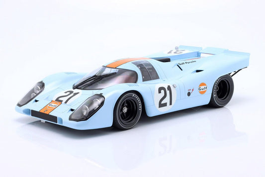 Brumm Porsche 917 24H Le Mans 1970 Rodriguez - Kikkunen #21 Scud. JWA - Gulf 1:43 Modell - Artexio