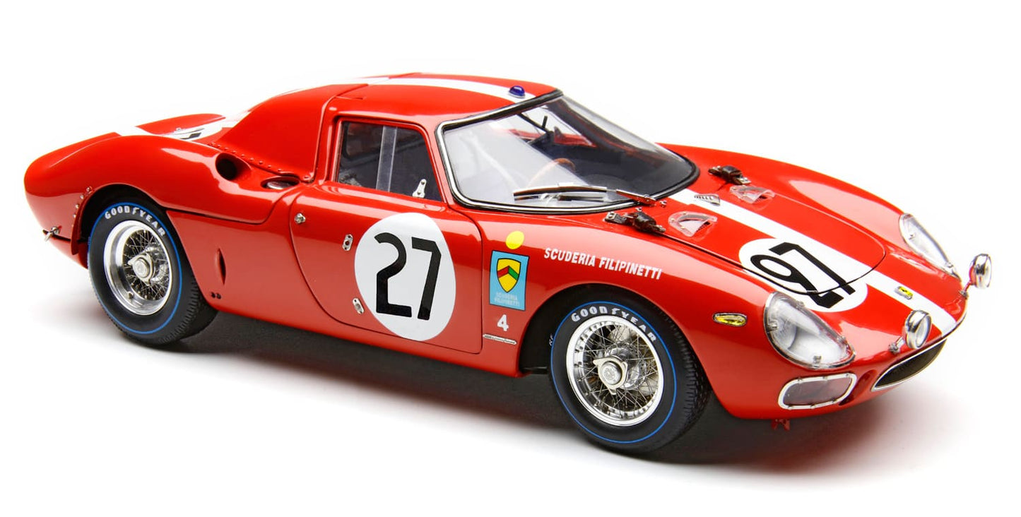 CMC Modelcars Ferrari 250 LM, 6. Platz 24H Frankreich 1965, 27,Chassis 6119, Spoerry/Boller, RHD 1:18 Modell