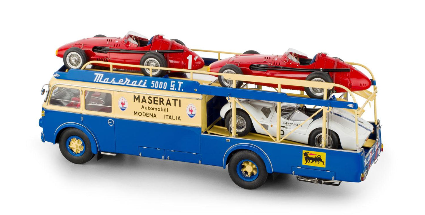 CMC Modelcars Maserati Renntransporter Typ Fiat 642 RN2 Bartoletti 1957 1:18 Modell - Artexio