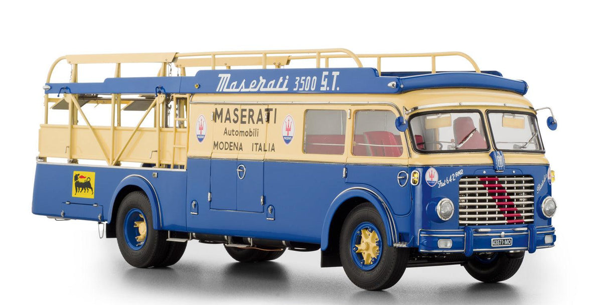 CMC Modelcars Maserati Renntransporter Typ Fiat 642 RN2 Bartoletti 1957 1:18 Modell