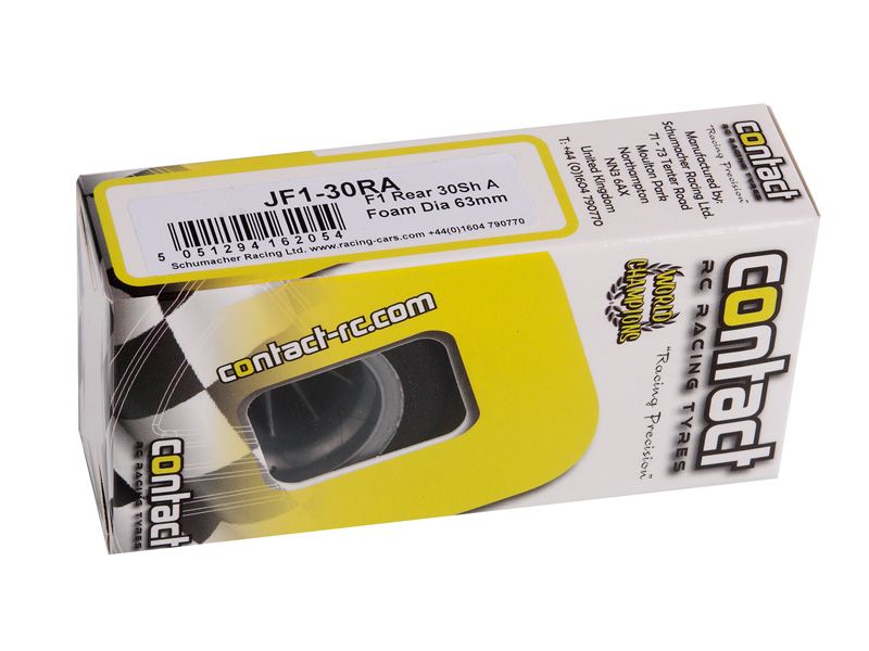 Contact 1:10 F1 Komplettrad hinten  30 Shore Jap Moosgummreifen D59mm