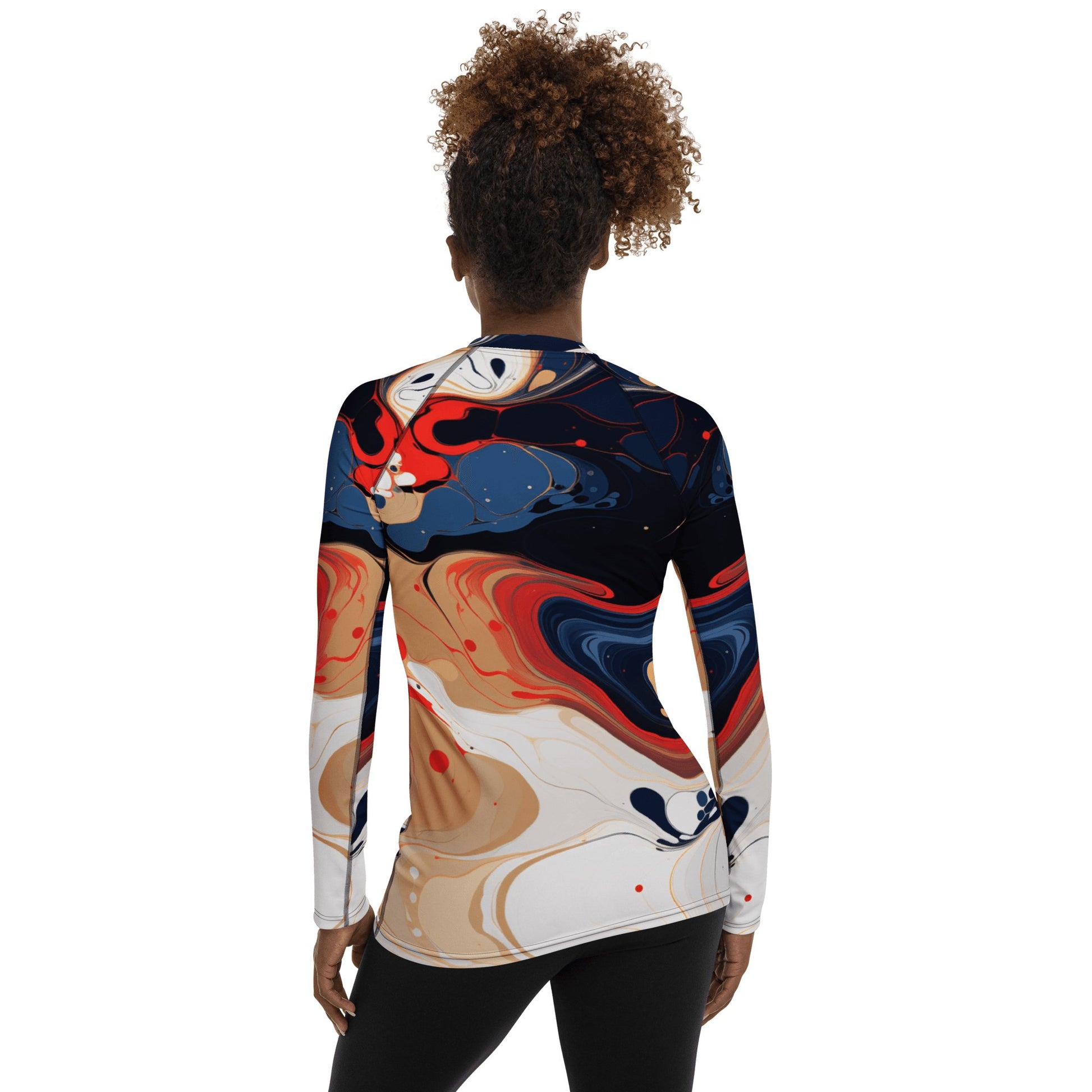 Damen Rash Guard "Color Swirl" - Artexio