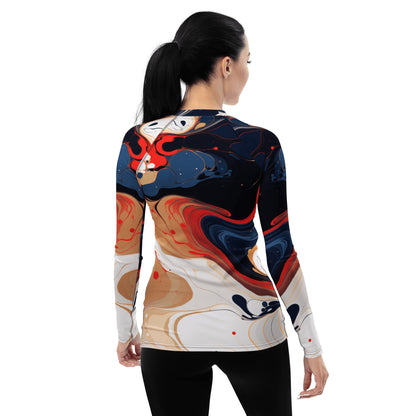 Damen Rash Guard "Color Swirl" - Artexio