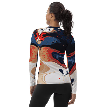 Damen Rash Guard "Color Swirl" - Artexio