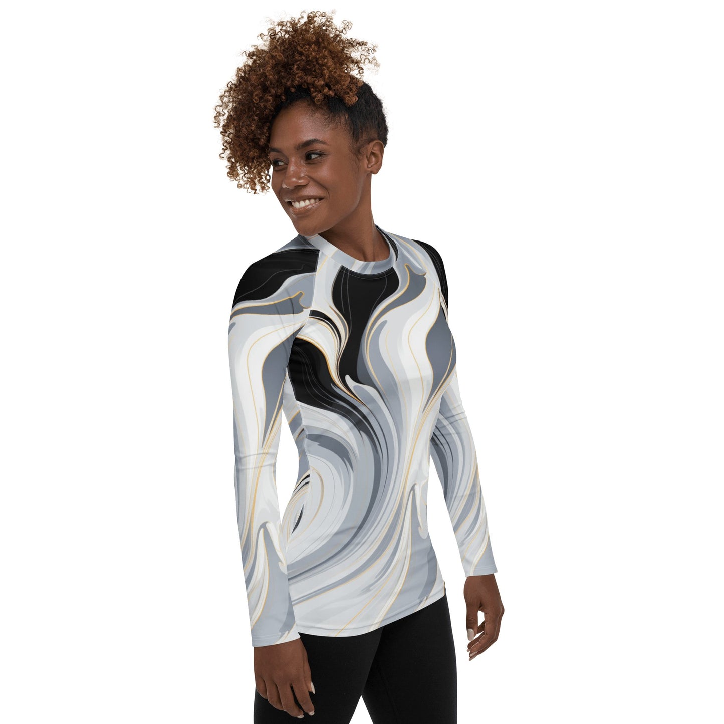 Damen Rash Guard "Ethereal Flow" - Artexio