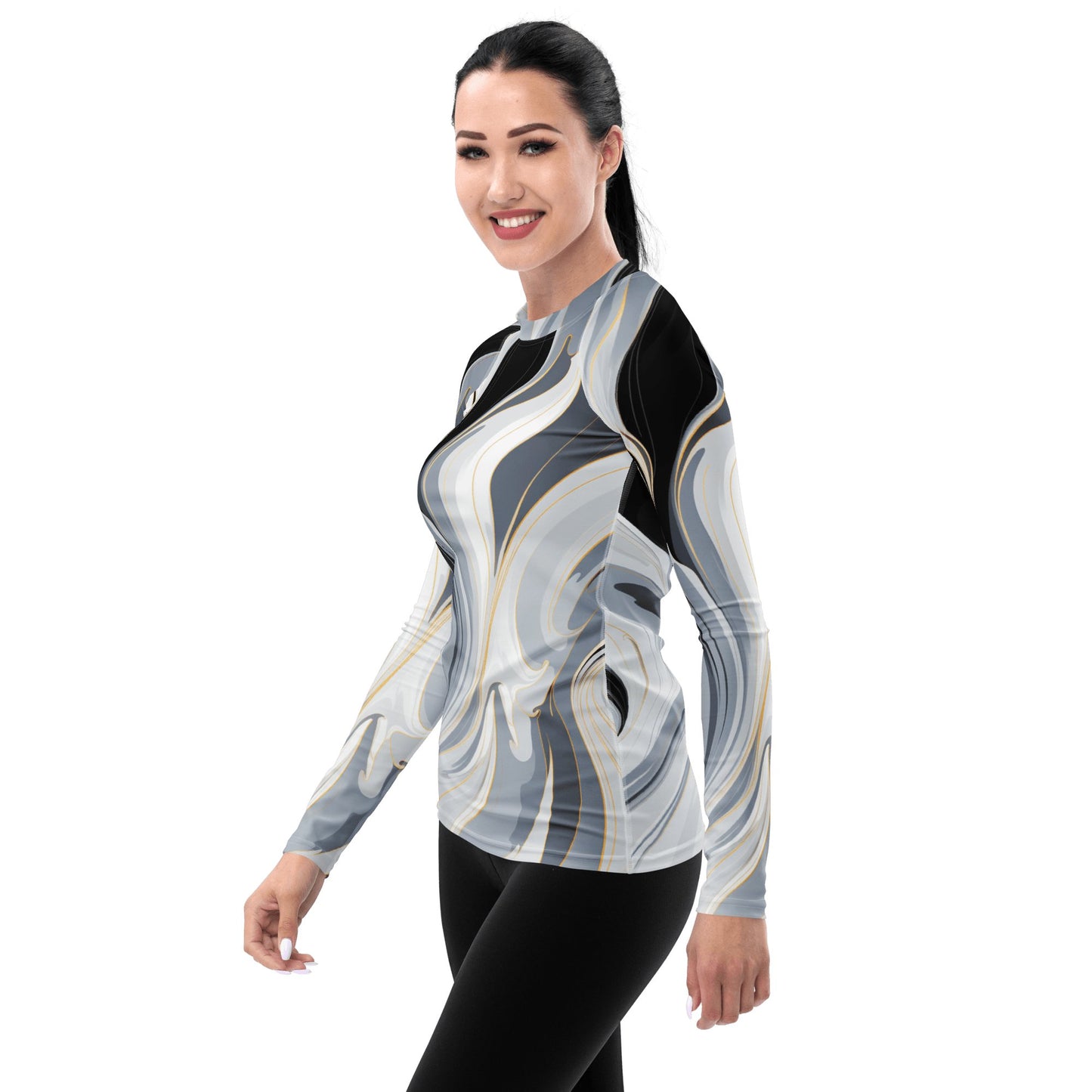 Damen Rash Guard "Ethereal Flow" - Artexio