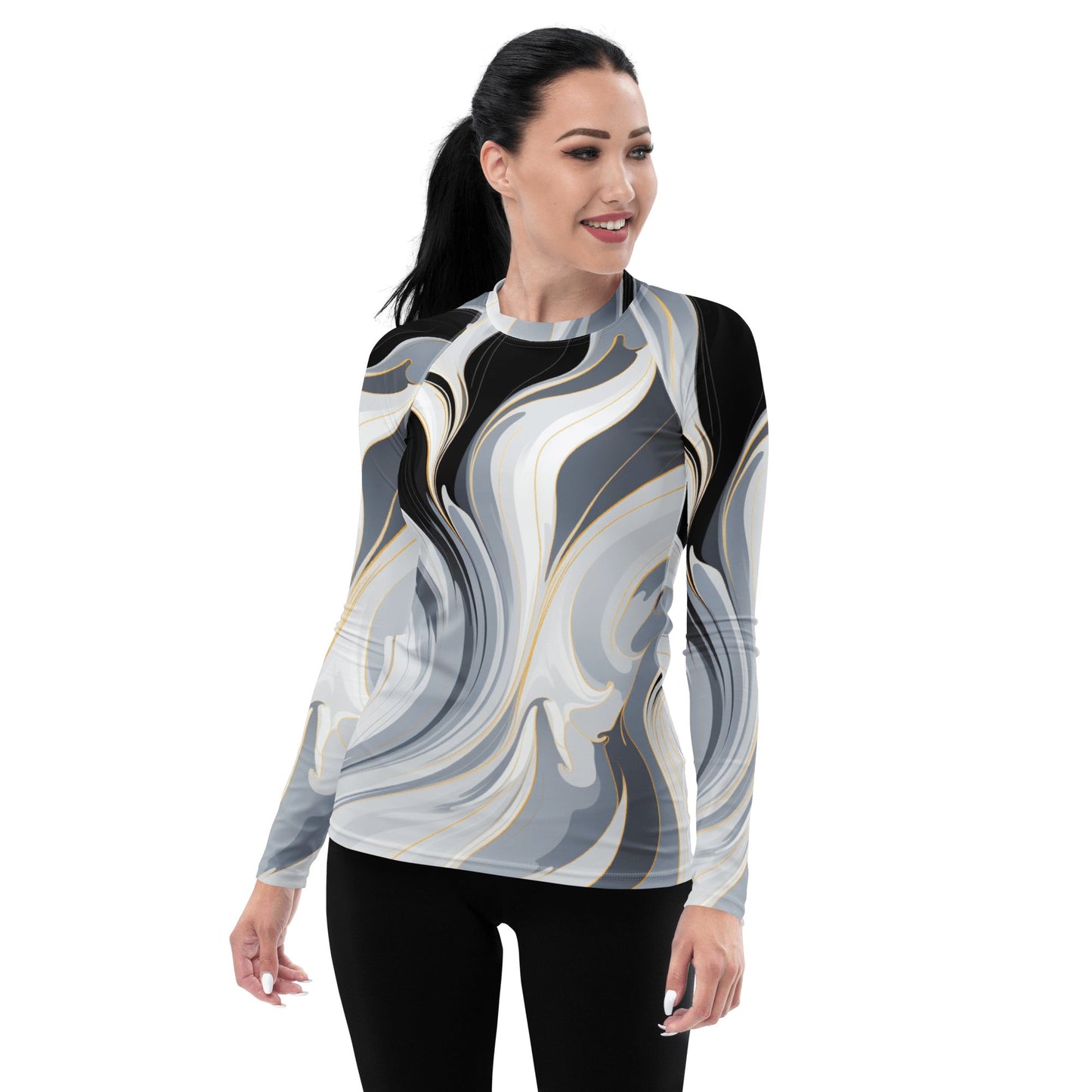 Damen Rash Guard "Ethereal Flow" - Artexio