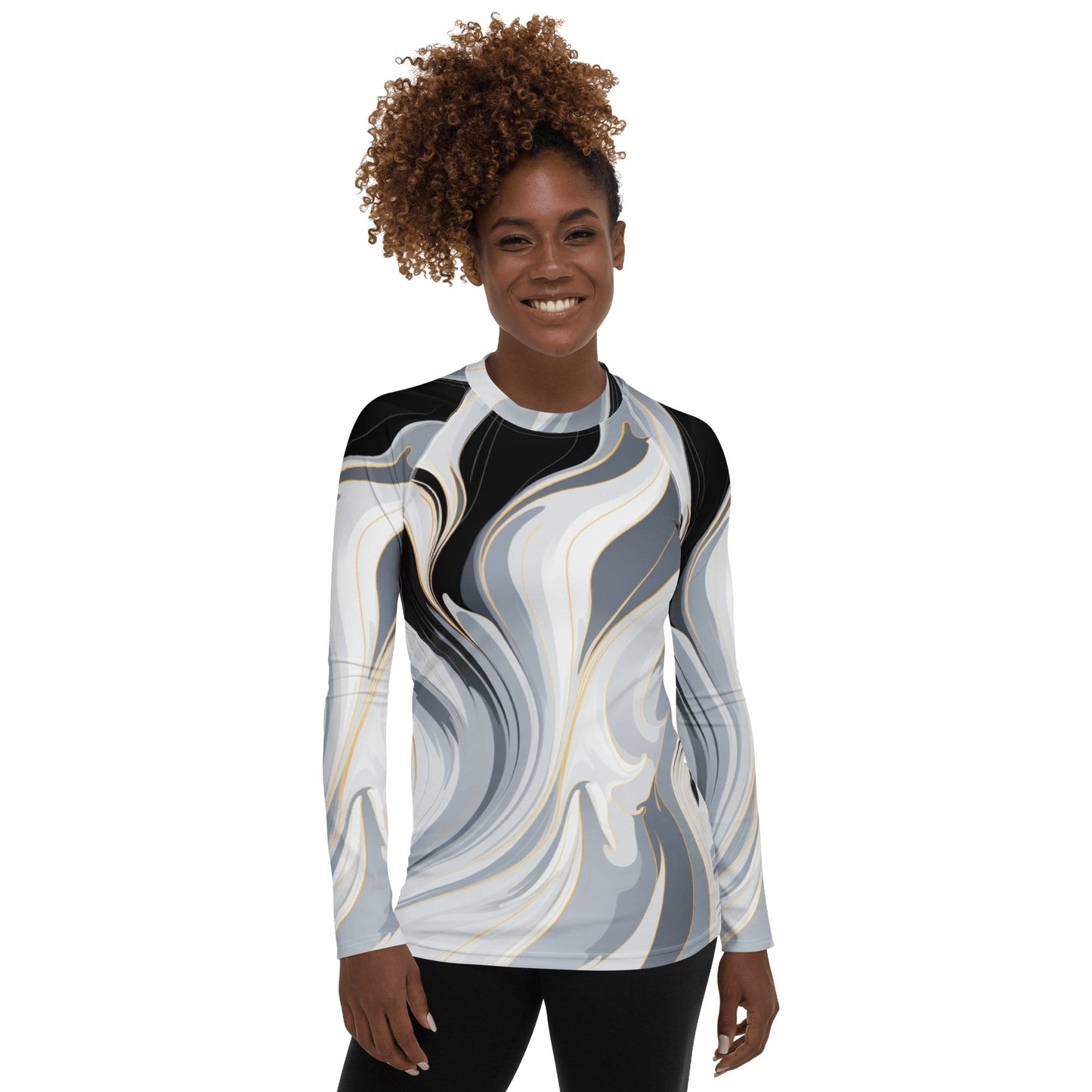 Damen Rash Guard "Ethereal Flow" - Artexio