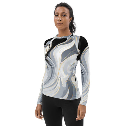 Damen Rash Guard "Ethereal Flow" - Artexio