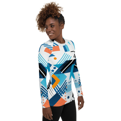 Damen Rash Guard "Geometric Harmony" - Artexio