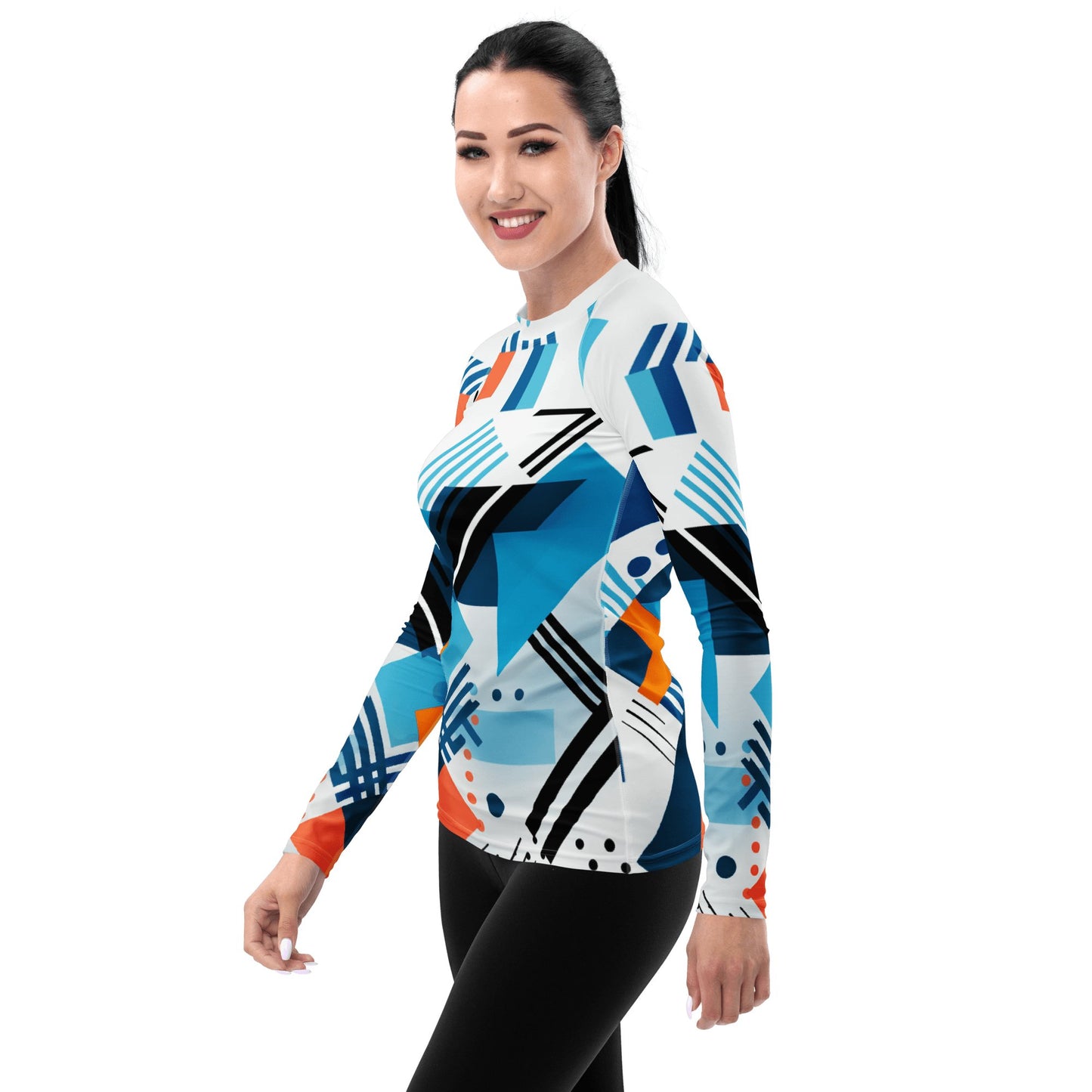 Damen Rash Guard "Geometric Harmony" - Artexio