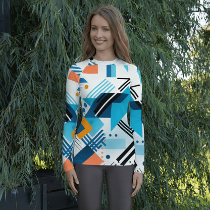 Damen Rash Guard "Geometric Harmony" - Artexio