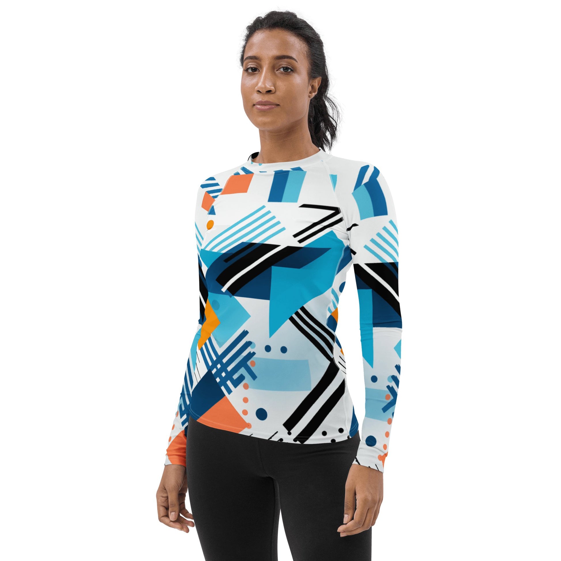 Damen Rash Guard "Geometric Harmony" - Artexio