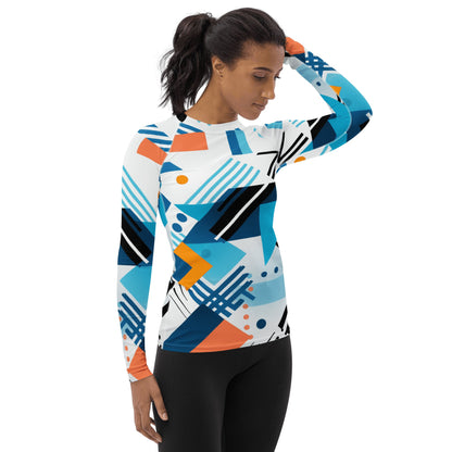 Damen Rash Guard "Geometric Harmony" - Artexio