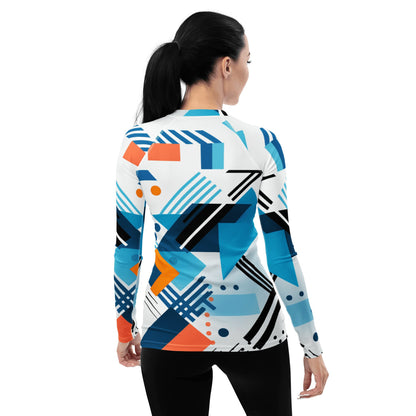 Damen Rash Guard "Geometric Harmony" - Artexio