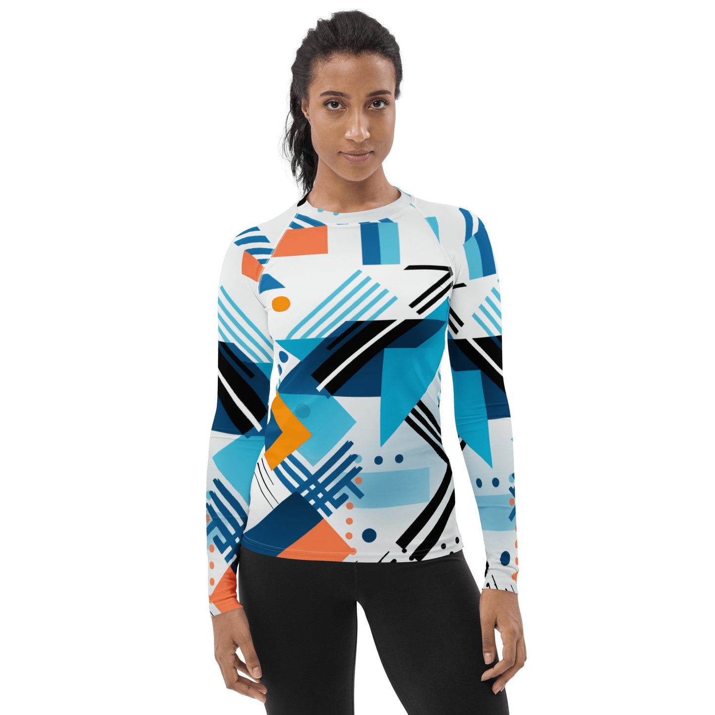 Damen Rash Guard "Geometric Harmony" - Artexio