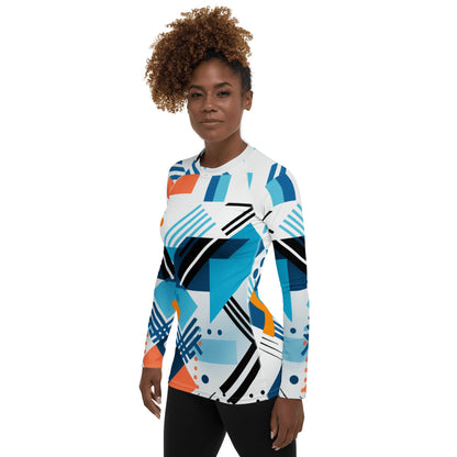 Damen Rash Guard "Geometric Harmony" - Artexio