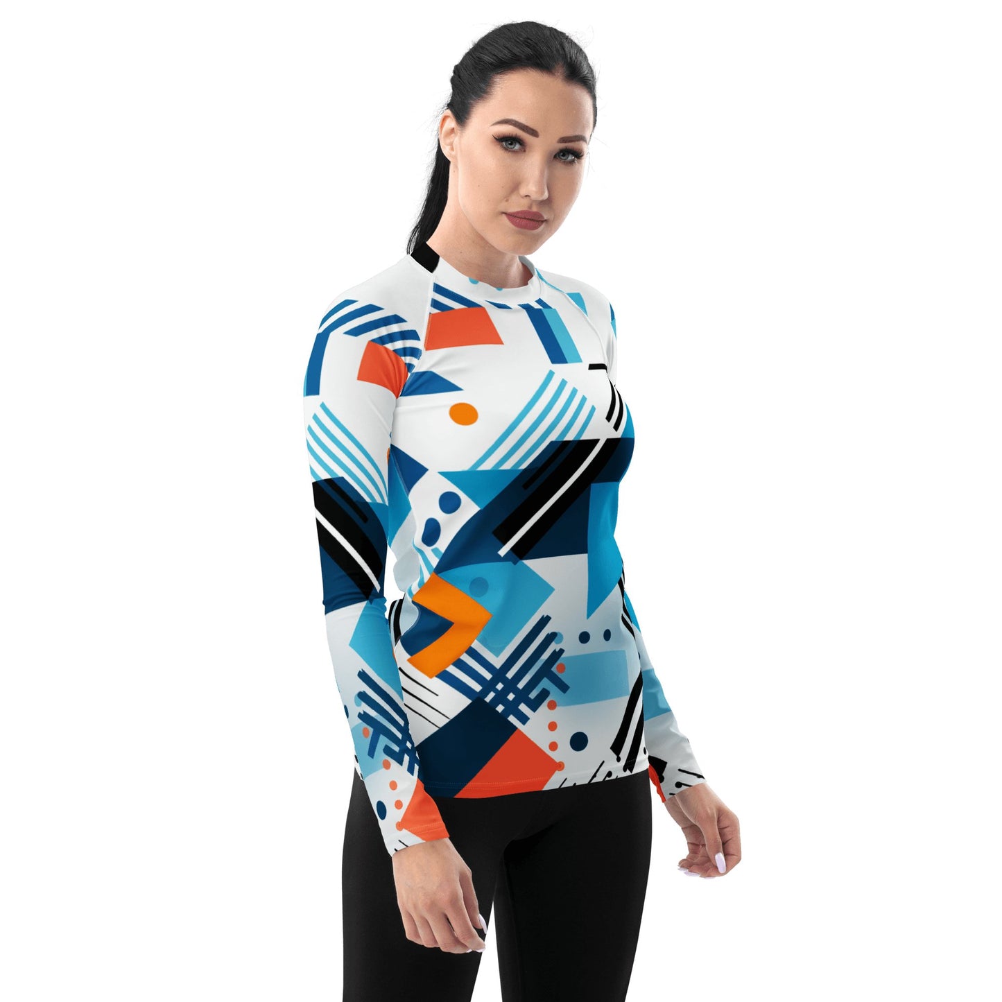 Damen Rash Guard "Geometric Harmony" - Artexio