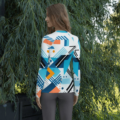 Damen Rash Guard "Geometric Harmony" - Artexio