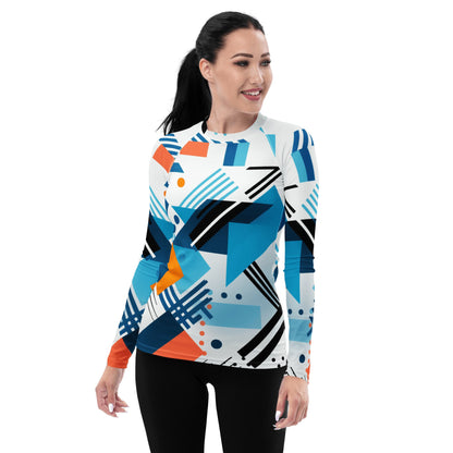 Damen Rash Guard "Geometric Harmony" - Artexio