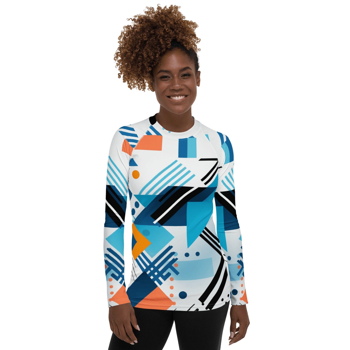 Damen Rash Guard "Geometric Harmony" - Artexio