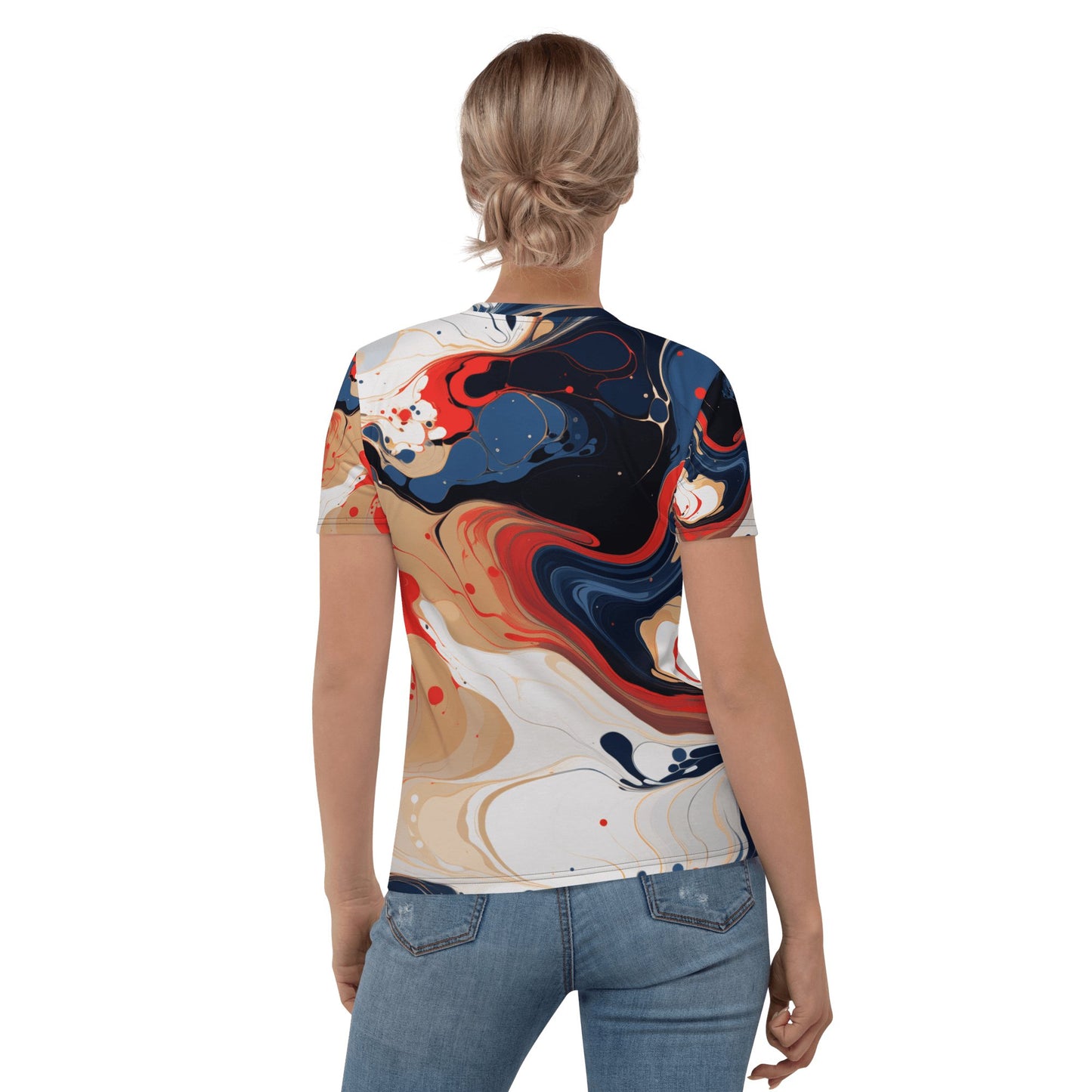 Damen T-Shirt "Color Swirl" - Artexio