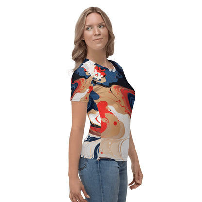 Damen T-Shirt "Color Swirl" - Artexio