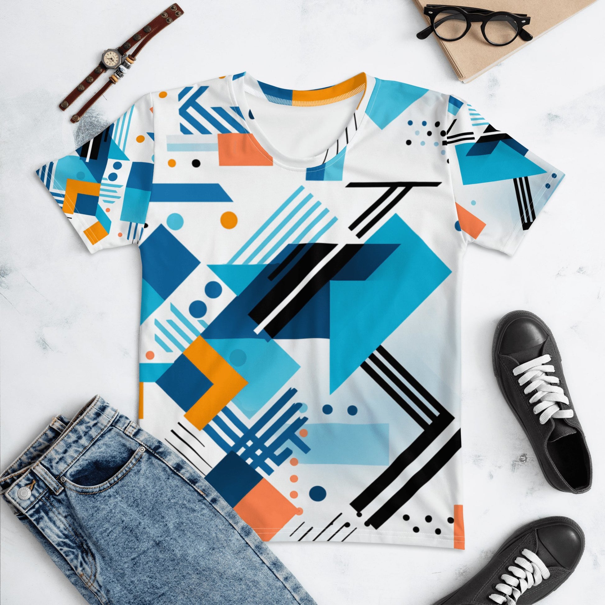 Damen T-Shirt "Geometric Harmony" - Artexio