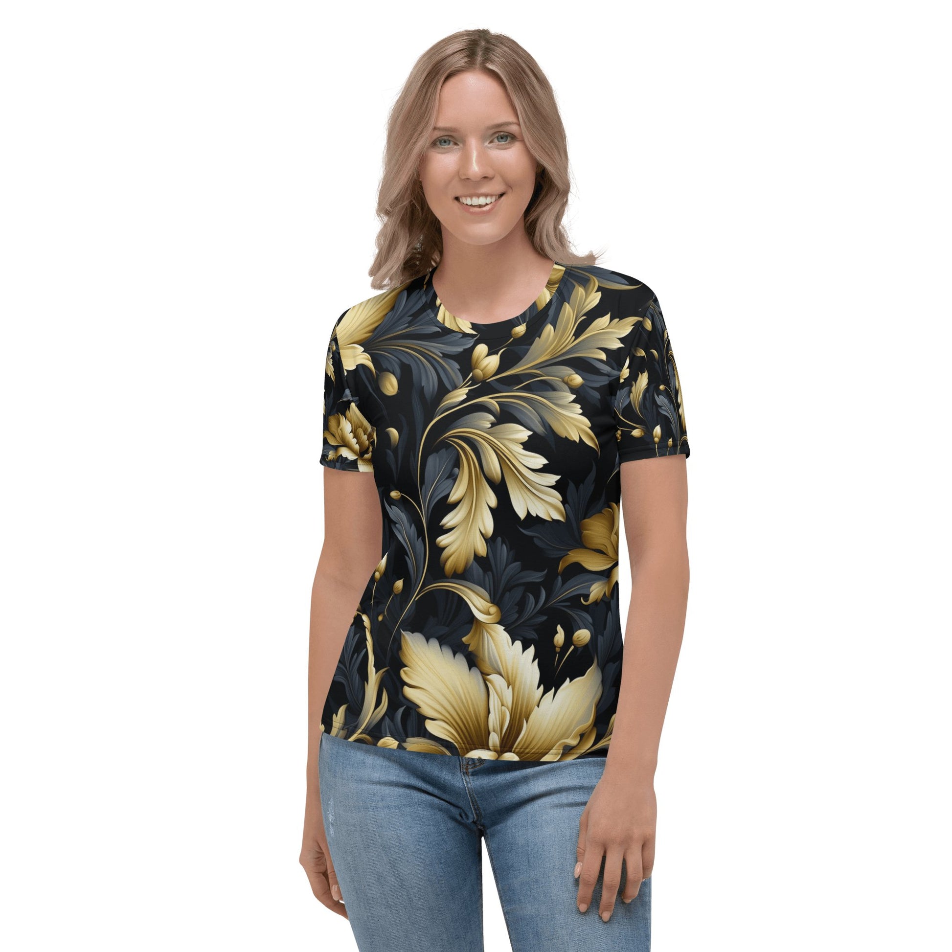 Damen T-Shirt "Golden Flora" - Artexio