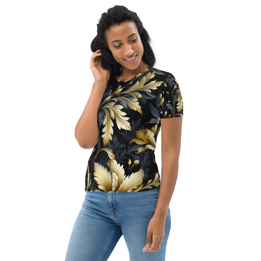 Damen T-Shirt "Golden Flora" - Artexio