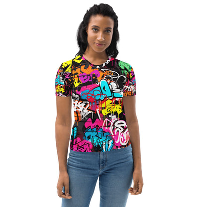 Damen T-Shirt "Graffiti" - Artexio