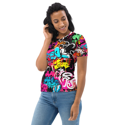 Damen T-Shirt "Graffiti" - Artexio