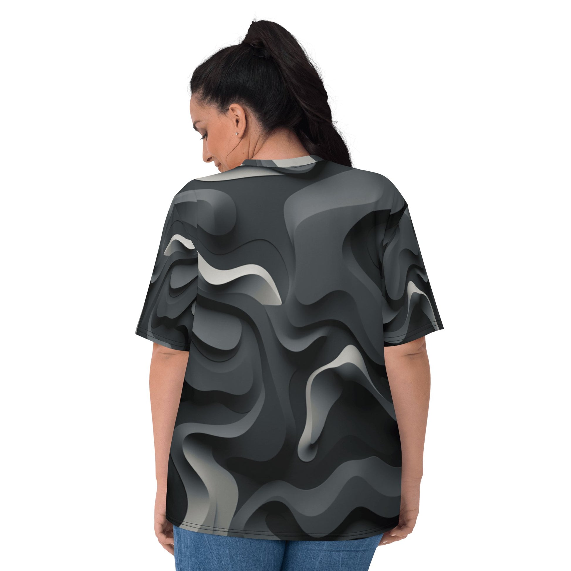 Damen T-Shirt "Monochrome Flow" - Artexio