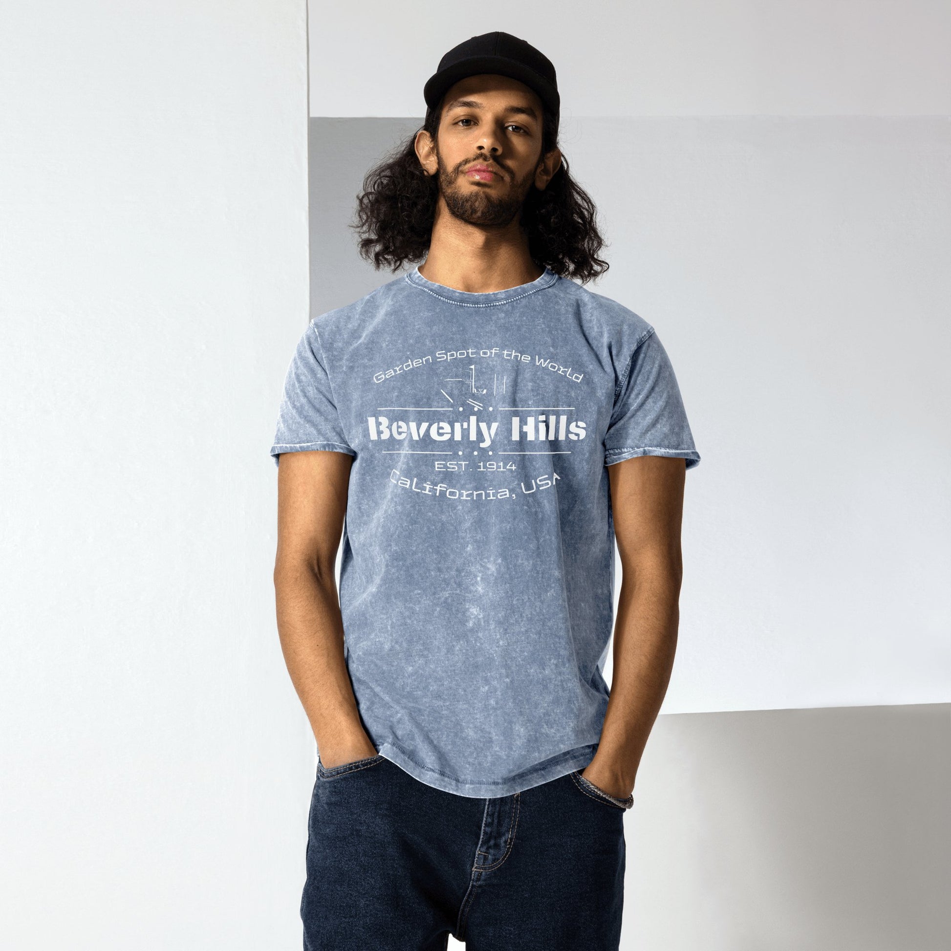 Denim T-Shirt "Beverly Hills" - Artexio