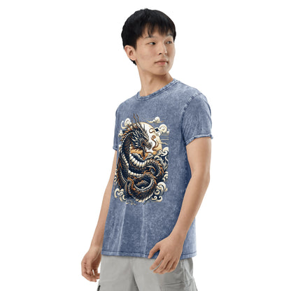 Denim T-Shirt "Drache" - Artexio