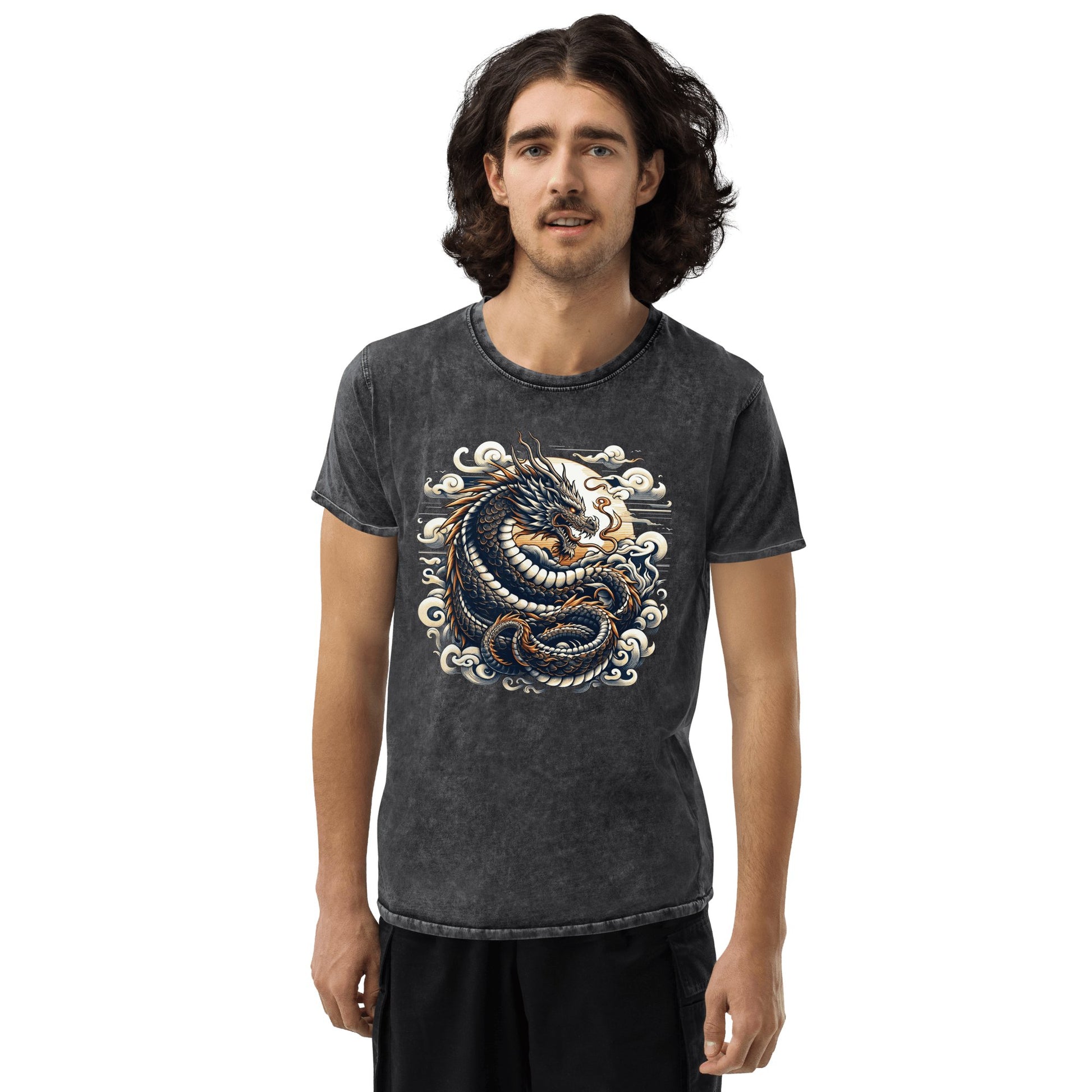 Denim T-Shirt "Drache" - Artexio