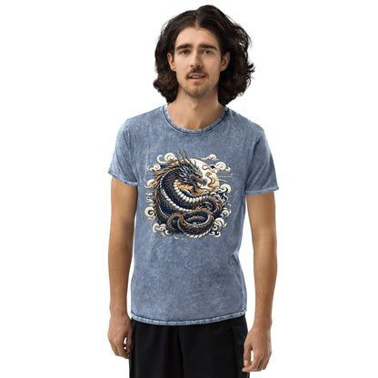 Denim T-Shirt "Drache" - Artexio