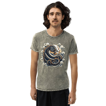 Denim T-Shirt "Drache" - Artexio