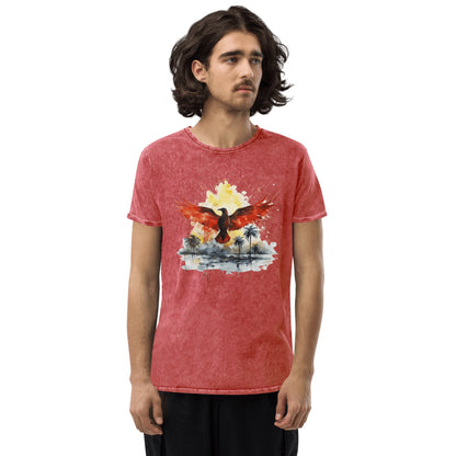 Denim T-Shirt "Firebird" - Artexio