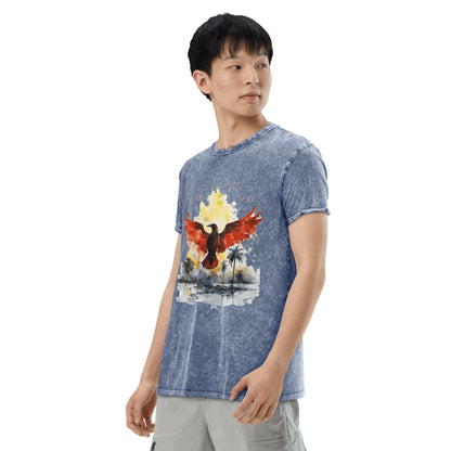 Denim T-Shirt "Firebird" - Artexio