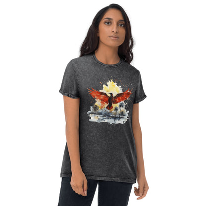 Denim T-Shirt "Firebird" - Artexio