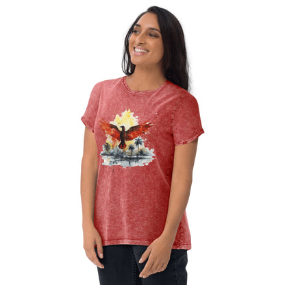 Denim T-Shirt "Firebird" - Artexio