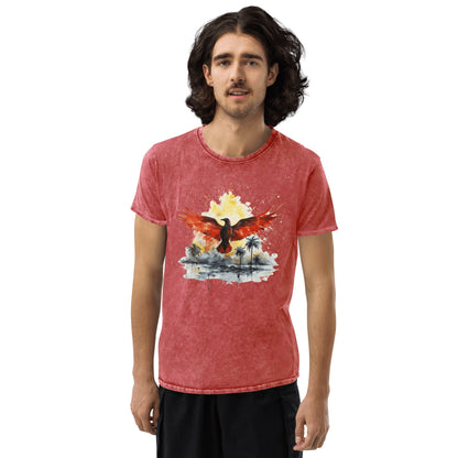 Denim T-Shirt "Firebird" - Artexio