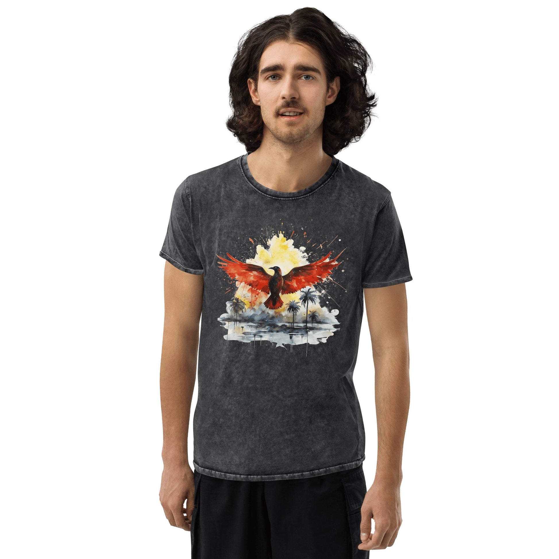 Denim T-Shirt "Firebird" - Artexio