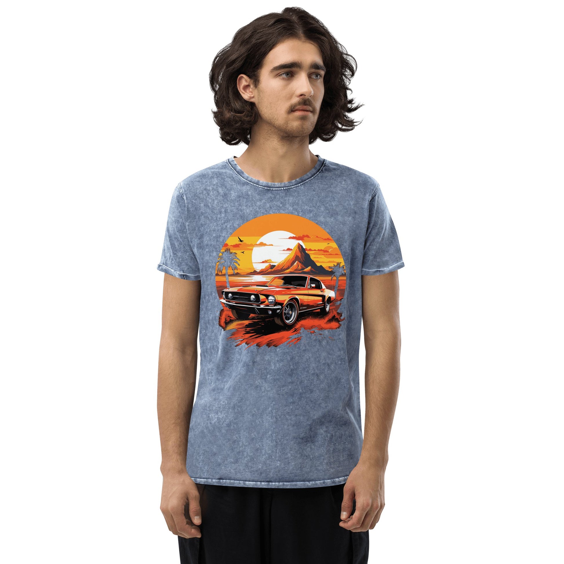 Denim T-Shirt "Ford Mustang" - Artexio