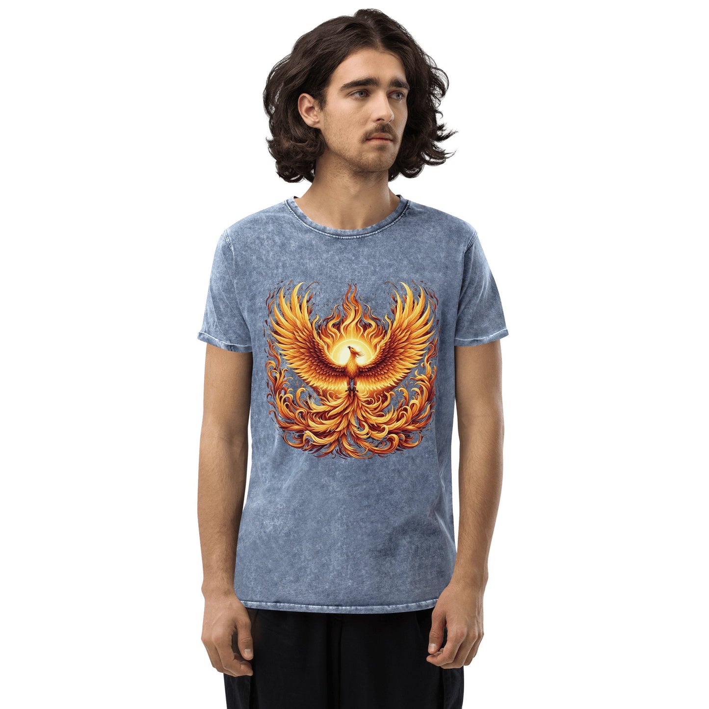 Denim T-Shirt "Phoenix" - Artexio