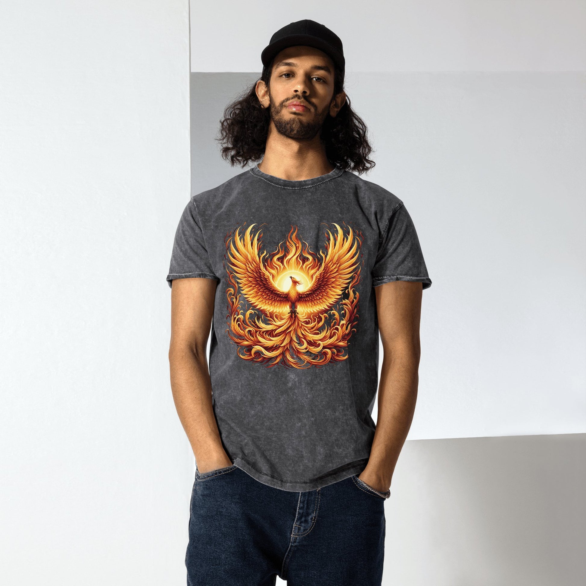 Denim T-Shirt "Phoenix" - Artexio